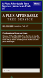Mobile Screenshot of aplusaffordabletreeservice.com