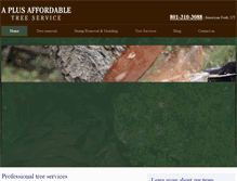 Tablet Screenshot of aplusaffordabletreeservice.com